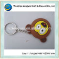 smiling face reflective pvc keychain/customized remove before flight keychain